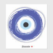 イマートアイブルー芸術的ギリシャ語 シール (シート)