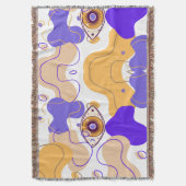 イマートアイ抽象芸術ブランケット スローブランケット (正面縦)