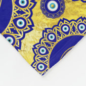 イマードアイチャームオーナメントパターン フリースブランケット (角)