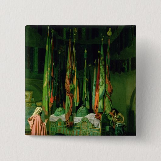 イマームのフセイン神社 缶バッジ (正面)