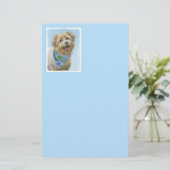 イマール·テリアーのグレン絵画-オリジナル·ドッグ·アート 便箋 (スタンド正面)