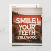 イミおもしろいム誕生日スマイル老齢期 ポストカード (正面/裏面)