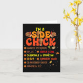 イムアサイド感謝祭おもしろいトルコ脚 カード (黄色い花)