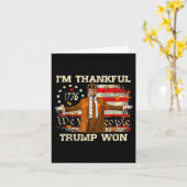 イムサンクフルトランプ感謝感謝与トルコ秋男性 カード (黄色い花)