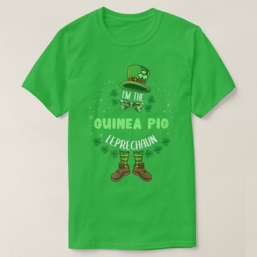 イムザギニアピグレプレシャンSt patricks day Tシャツ (デザイン正面)