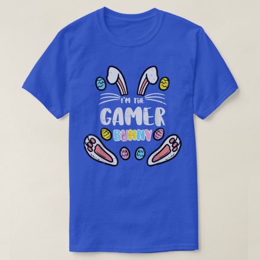 イムザゲーマーバニーイースターマッチングファミリーボーイズメンズ Tシャツ (デザイン正面)
