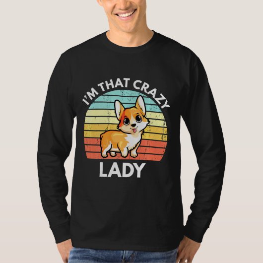 イムザコーギ熱狂するレディーコルギ Tシャツ (正面)
