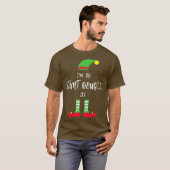 イムザスタントダブル小妖精や小人おもしろいフィルムクリスマス Tシャツ (正面フル)