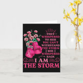 イムザストームボクシング戦士ピンクリボン女性ブレア カード (黄色い花)