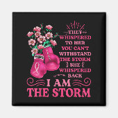 イムザストームボクシング戦士ピンクリボン女性ブレア マグネット (正面)