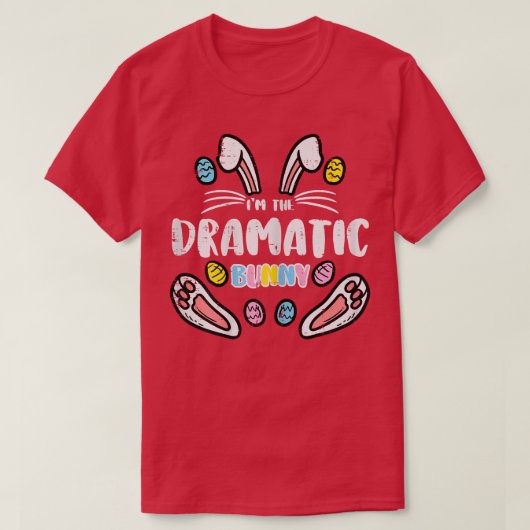 イムザドラマチックな復活祭マッチングファミリーママW Tシャツ (デザイン正面)