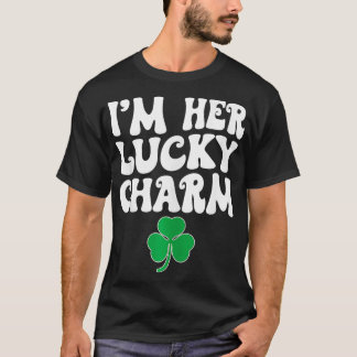イムザラッキーチャームマッチングカップルSt patricksダ Tシャツ