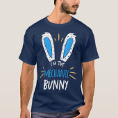イムザ整備士バニー耳ボートディーゼルイースター Tシャツ (正面)
