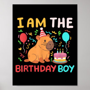 イムザ誕生日ボーイかわいいカピバラキッズデイファミリー ポスター