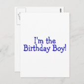 イムザ誕生日ボーイブルー ポストカード (正面/裏面)