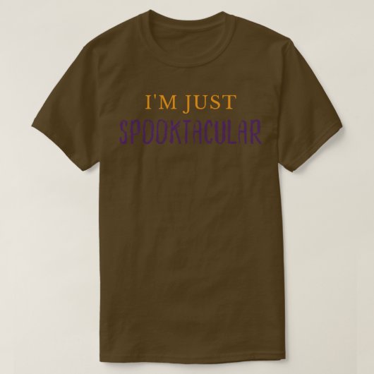 イムスプークな面白いハロウィーンの衣装DIY 7 Tシャツ (デザイン正面)