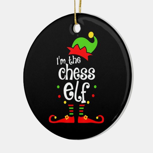 イムチェス小妖精や小人クリスマス家族の友人クリスマスギフト セラミックオーナメント (左)