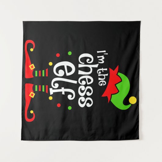 イムチェス小妖精や小人クリスマス家族の友人クリスマスギフト タペストリー (正面(横))