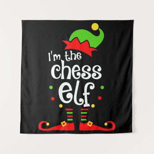 イムチェス小妖精や小人クリスマス家族の友人クリスマスギフト タペストリー (正面)