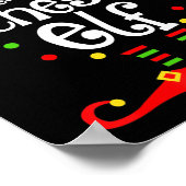 イムチェス小妖精や小人クリスマス家族の友人クリスマスギフト ポスター (角)