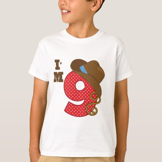 イムナインカウボーイ誕生日 Tシャツ (正面)