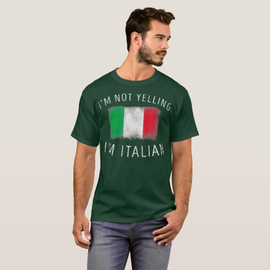 イムノエリングImイタリイタリアンアおもしろいプライド Tシャツ (正面フル)