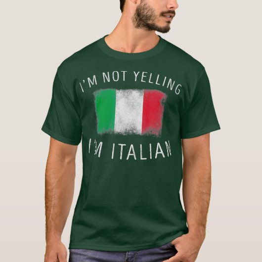 イムノエリングImイタリイタリアンアおもしろいプライド Tシャツ (正面)