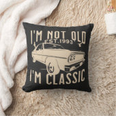 イムノオールドImクラシックEST 1993ヴィンテージレトロブラック クッション (ブランケット)