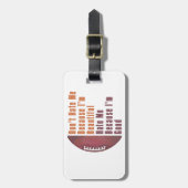 イムビューティフルイムグッドサッカー ラゲッジタグ (正面縦)