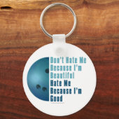 イムビューティフルイムグッドボーリングブルー キーホルダー (正面)