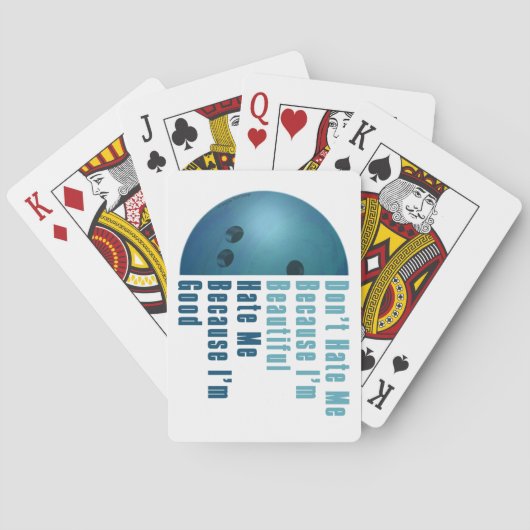 イムビューティフルイムグッドボーリングブルー トランプ (裏面)