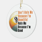 イムビューティフルイムグッド9ボール セラミックオーナメント (左)