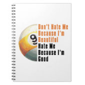 イムビューティフルイムグッド9ボール ノートブック (正面)