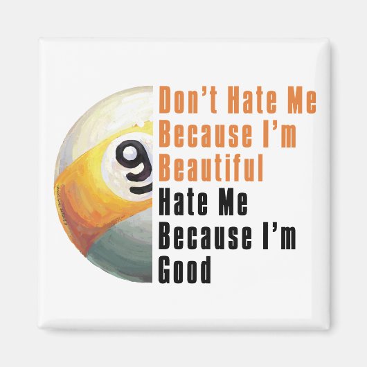 イムビューティフルイムグッド9ボール マグネット (正面)