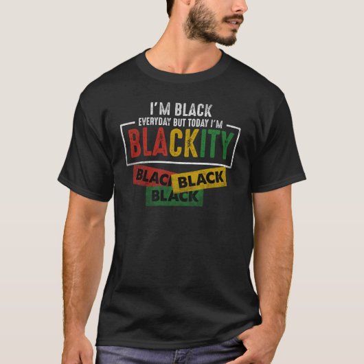 イムブラックティブラックアフリカンアメリカンヴィンテージ Tシャツ (正面)