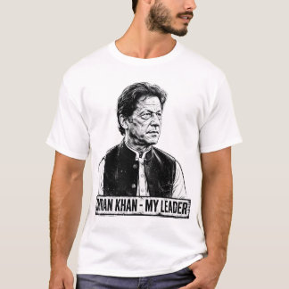 イムラン・カーンTシャツPNG、イムラン・カーン私のリーダーTシャツ Tシャツ
