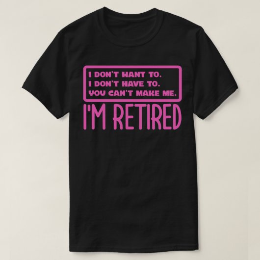 イム退職した2 Tシャツ (デザイン正面)