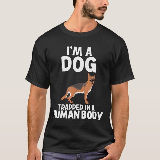 イム・ア・ドッグ・ドイツの羊飼いの女性ティー Tシャツ (正面)