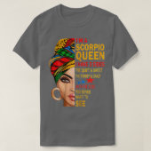 イムA蠍座クイーン私は3つの側面を持おもしろいつ誕生日G Tシャツ (デザイン正面)