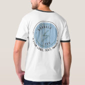 イメカスタマイズージ | メンズベーシックリンガー Tシャツ (裏面)