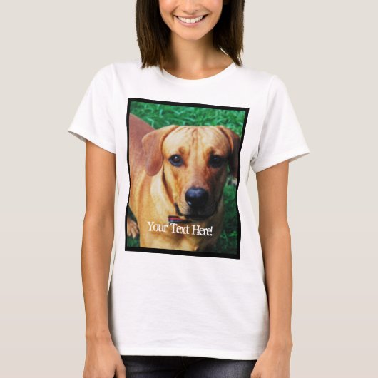 イメカスタムージの写真のアップロード Tシャツ (正面)