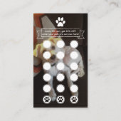 イメカスタムージペット足ロイヤリティプログラム ロイヤリティカード (裏面)