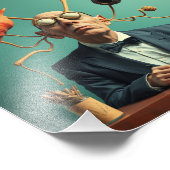 イメモダンージ頭が切れるサイエンティストユニーク フォトプリント            (角)