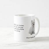 イメージおよびモチーフの西の高地テリアのマグ コーヒーマグカップ (正面右)