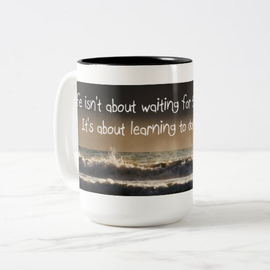 イメージおよび引用文のマグ ツートーンマグカップ (正面左)