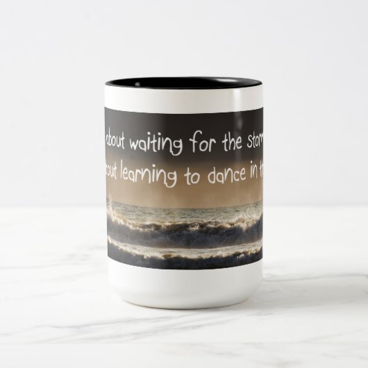 イメージおよび引用文のマグ ツートーンマグカップ (中央)