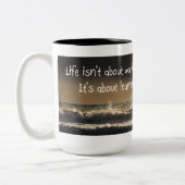 イメージおよび引用文のマグ ツートーンマグカップ (左)