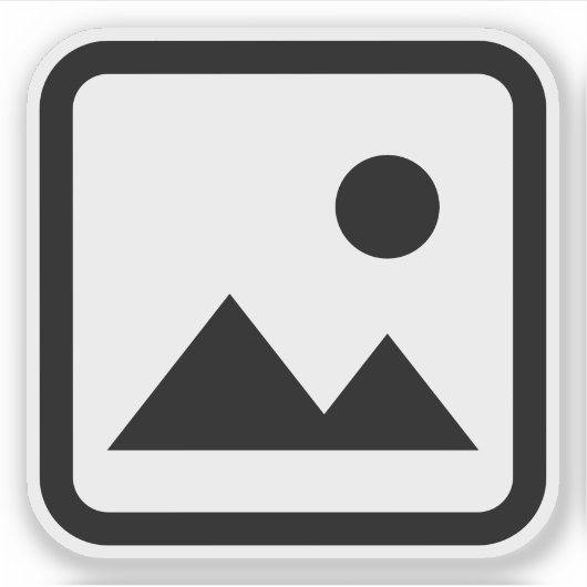 イメージが見つからない シール (正面)