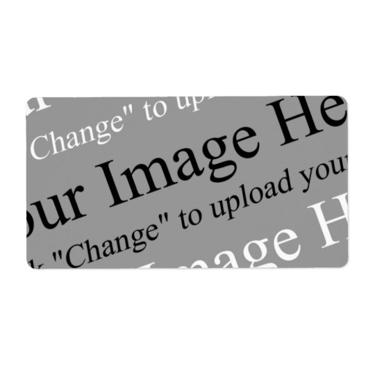 イメージと文字カスタムの出荷ラベル ラベル (正面)