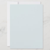 イメージと文字カードの個人用設定 招待状 (裏面)